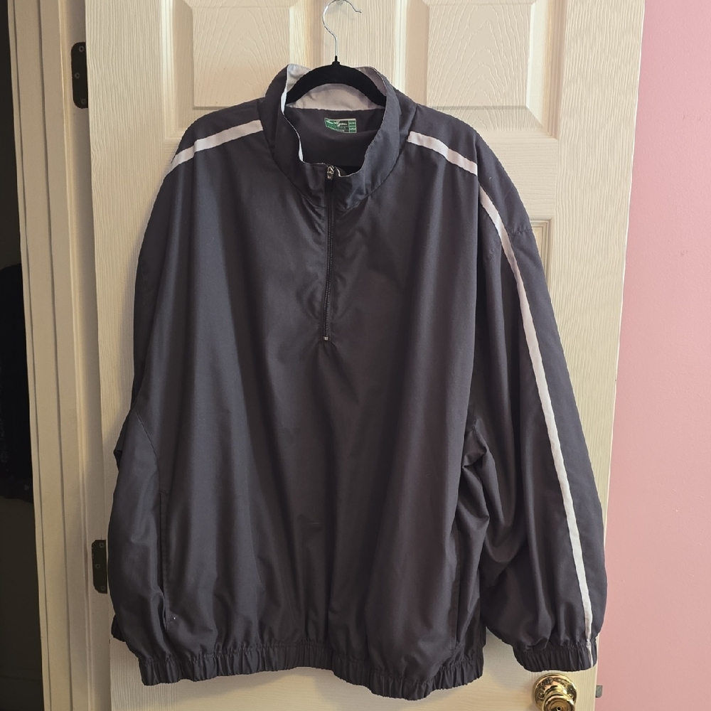 Ben Hogan Men's Charcoal Windbreaker‎ with White Accents
